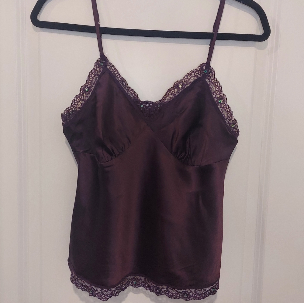 Daisy Fuentes silk and lace Cami size small petite - Picture 1 of 13